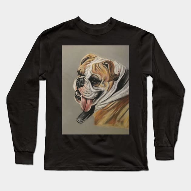 Old Tyme Bulldog Long Sleeve T-Shirt by Merlinsmates